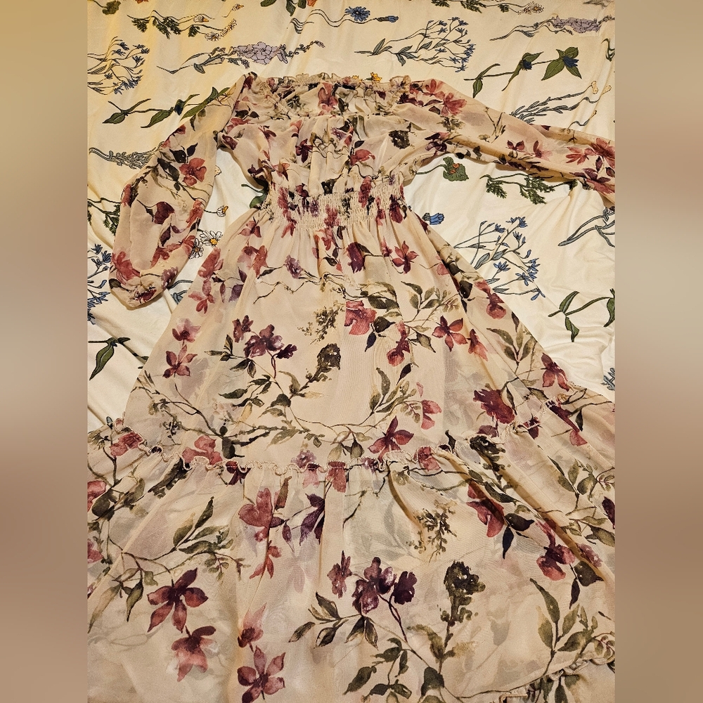 Beautiful long flower dress